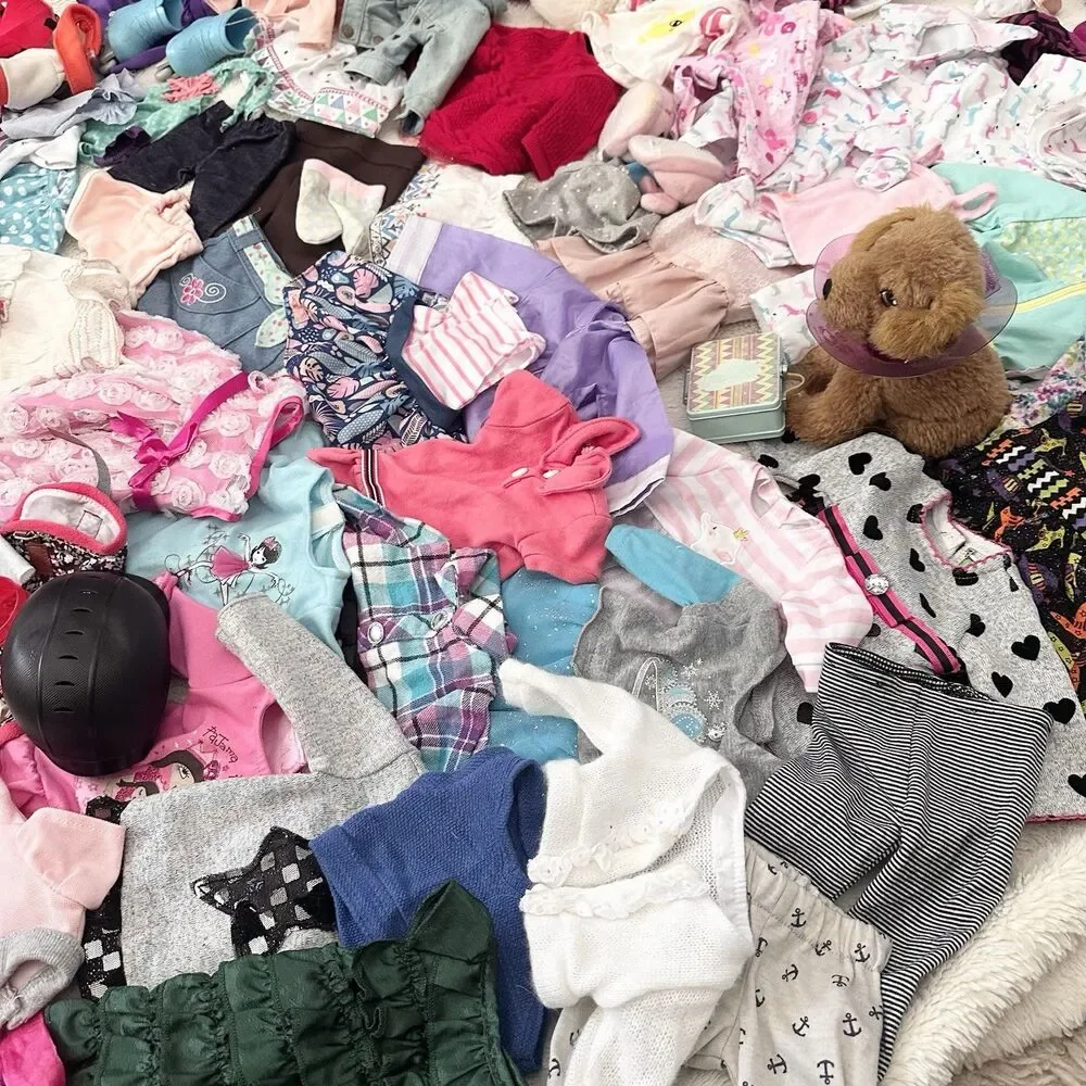 Our Generation Huge 18” Girl Doll Clothes Dresses Accessories Lot